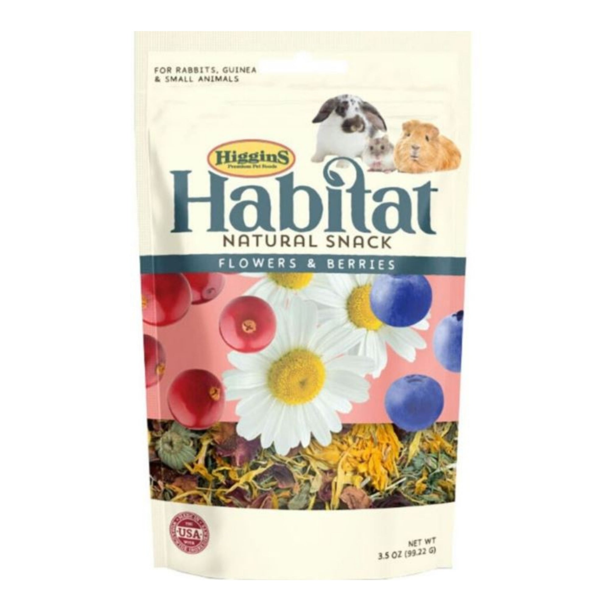 Higgins Higgins Habitat Small Animal Treats Flower/Berry 3.5oz.