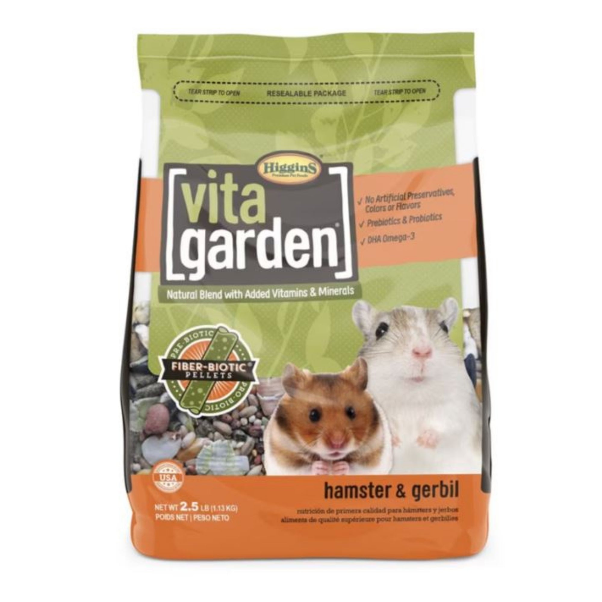 Higgins Vita Garden Natural Blend Hamster & Gerbil 2.5 Lb
