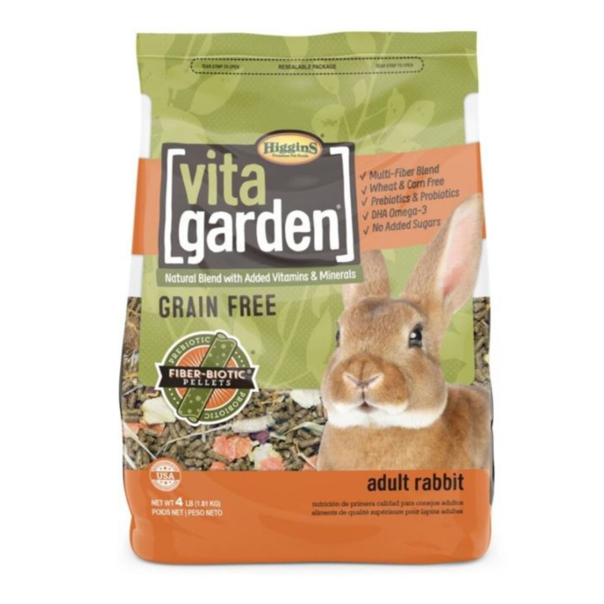 Higgins Vita Garden Natural Blend Adult Rabbit 4 Lb
