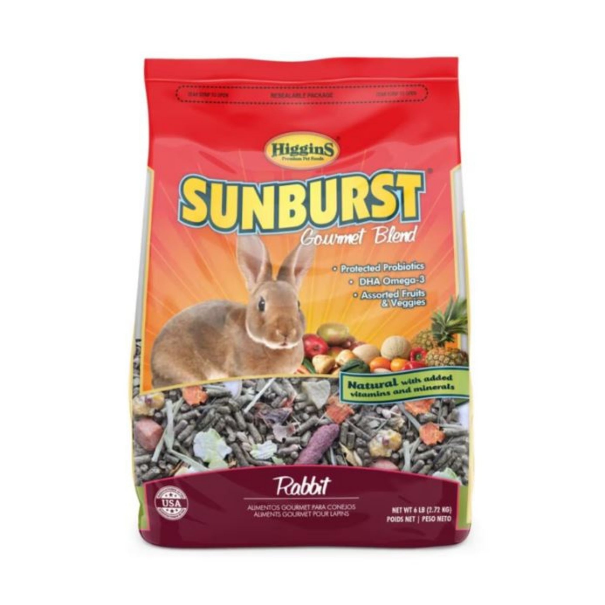 Higgins Sunburst Gourmet Blend Rabbit 6 Lb