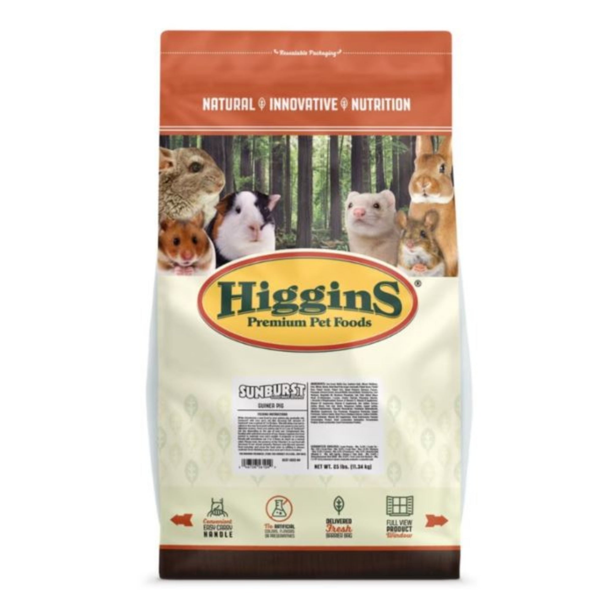 Higgins Sunburst Gourmet Blend Guinea Pig 25 Lb
