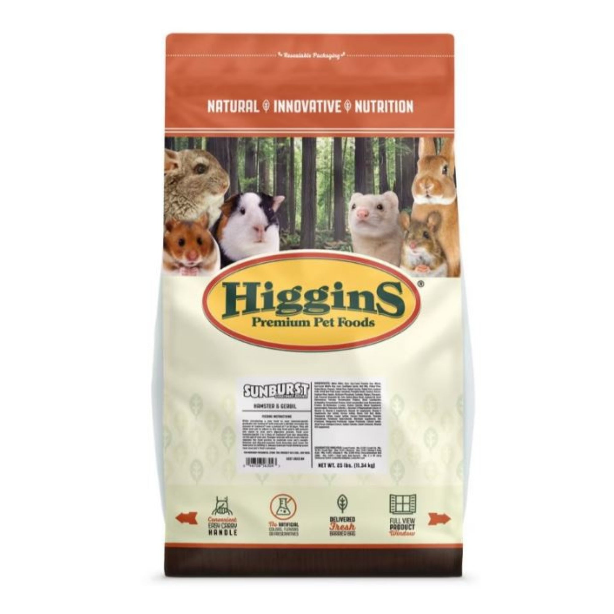 Higgins Sunburst Gourmet Blend Hamster & Gerbil 25 Lb