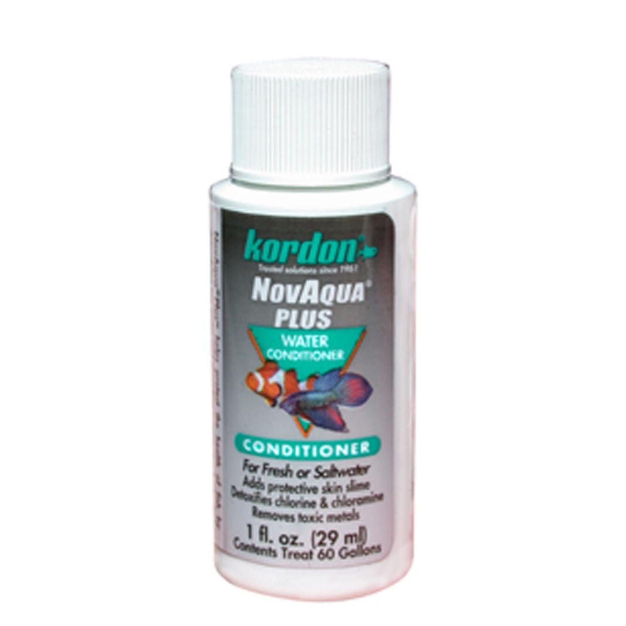 Kordon NovAqua Plus Water Conditioner & Dechlorinator 1ea/1 floz.