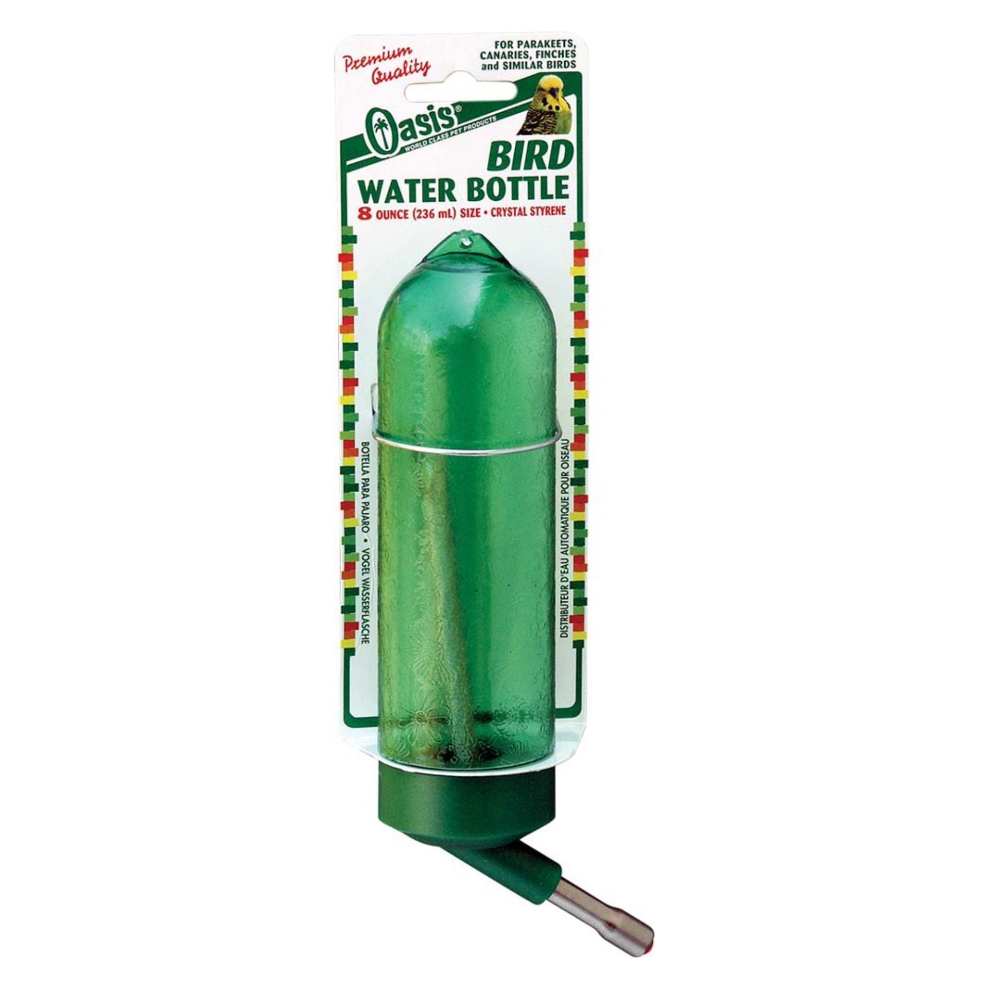 Oasis Bird Water Bottle Green 1ea/8oz.