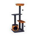 Prevue Pet Products Kitty Power Paws Tiger Tower Tiger Print, Soft Black 1ea/48 in