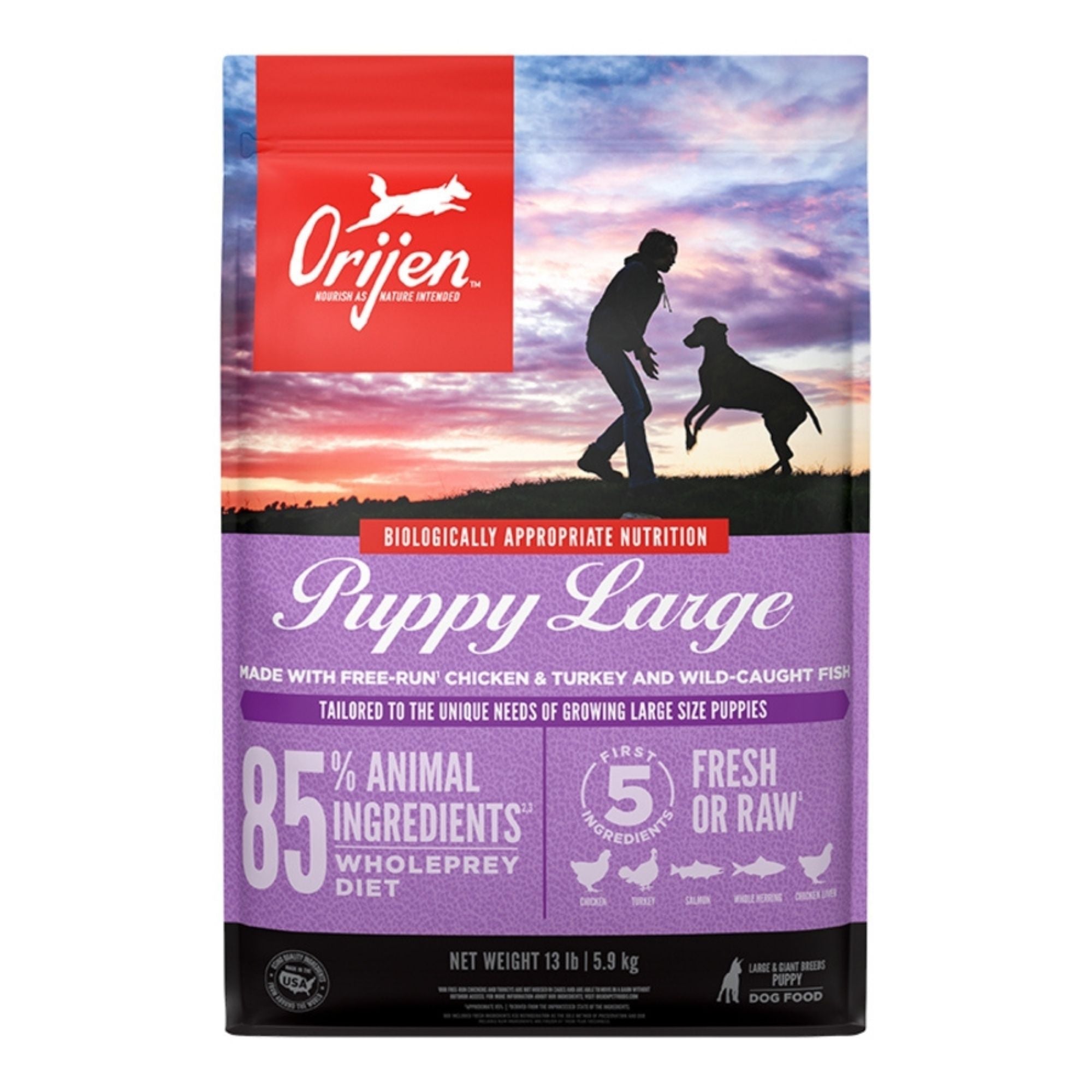 Orijen Dog USA Large Breed Puppy 13Lbs