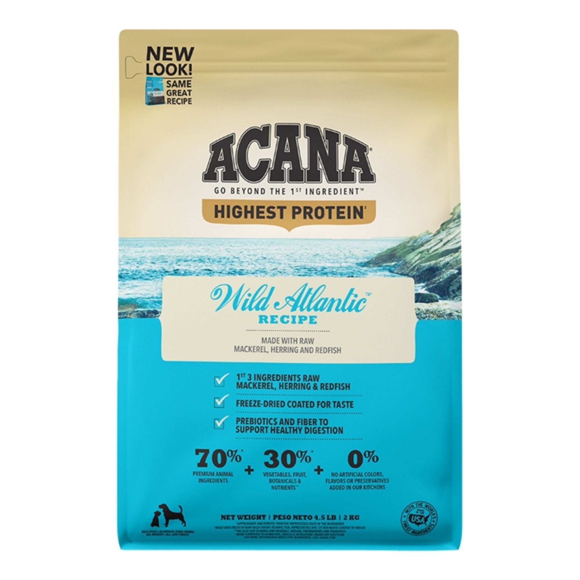 Acana Dog Grain Free Highest Protein Wild Atlantic 4.5Lbs