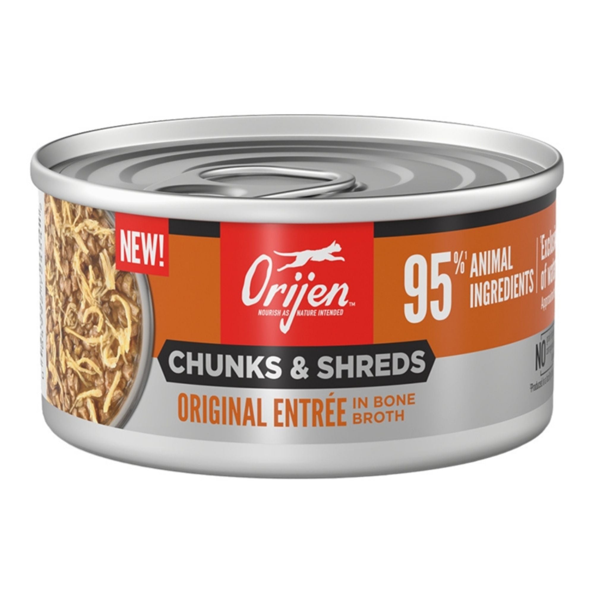 Orijen Cat Grain Free Chunks And Shreds Original 3oz. (Case of 24)