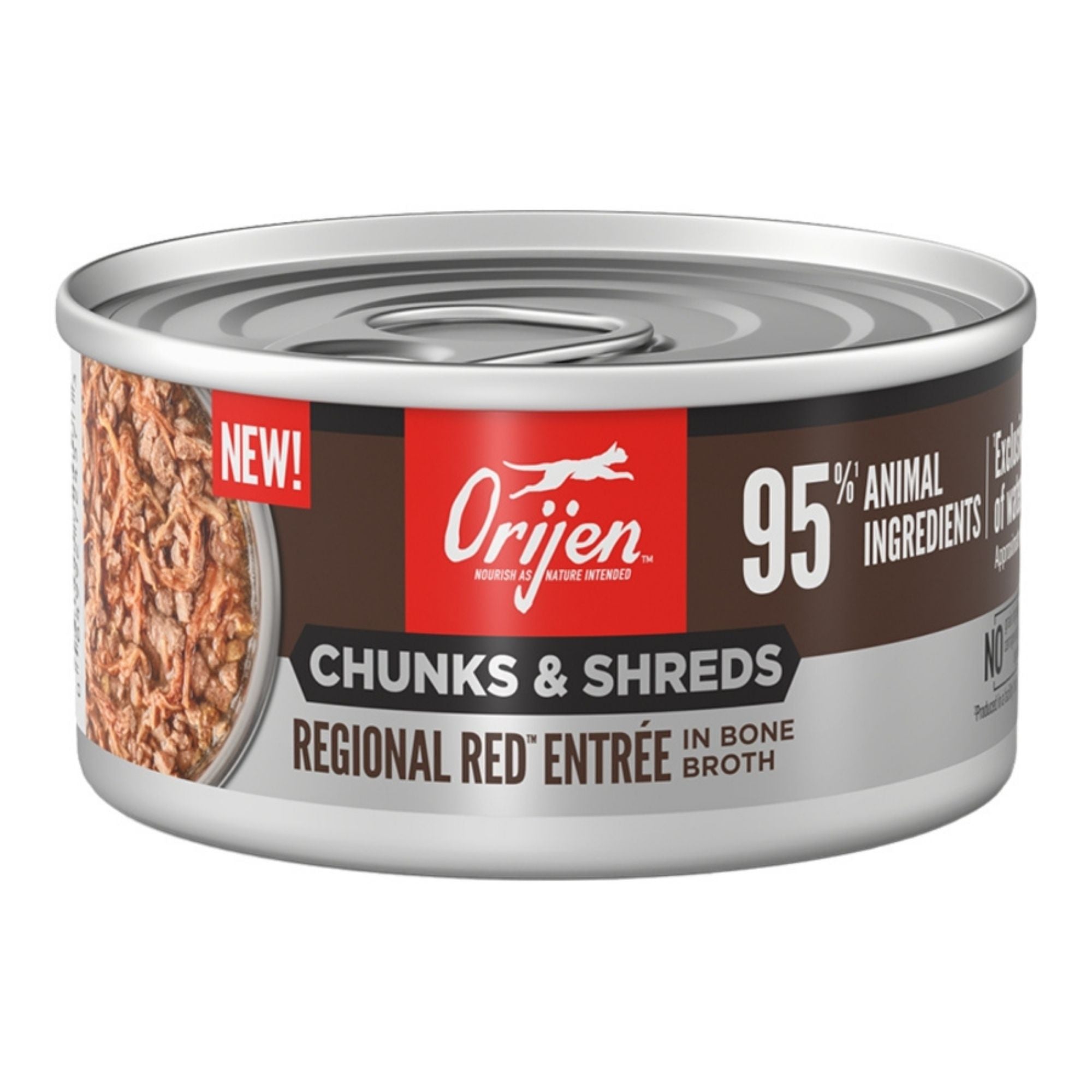 Orijen Cat Grain Free Chunks And Shreds Regional Red 3oz. (Case of 24)