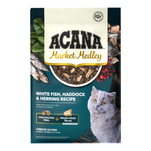 Acana Cat Market Medley Grain Free Fish + Freeze-Dried Fish Morsels 9Lbs
