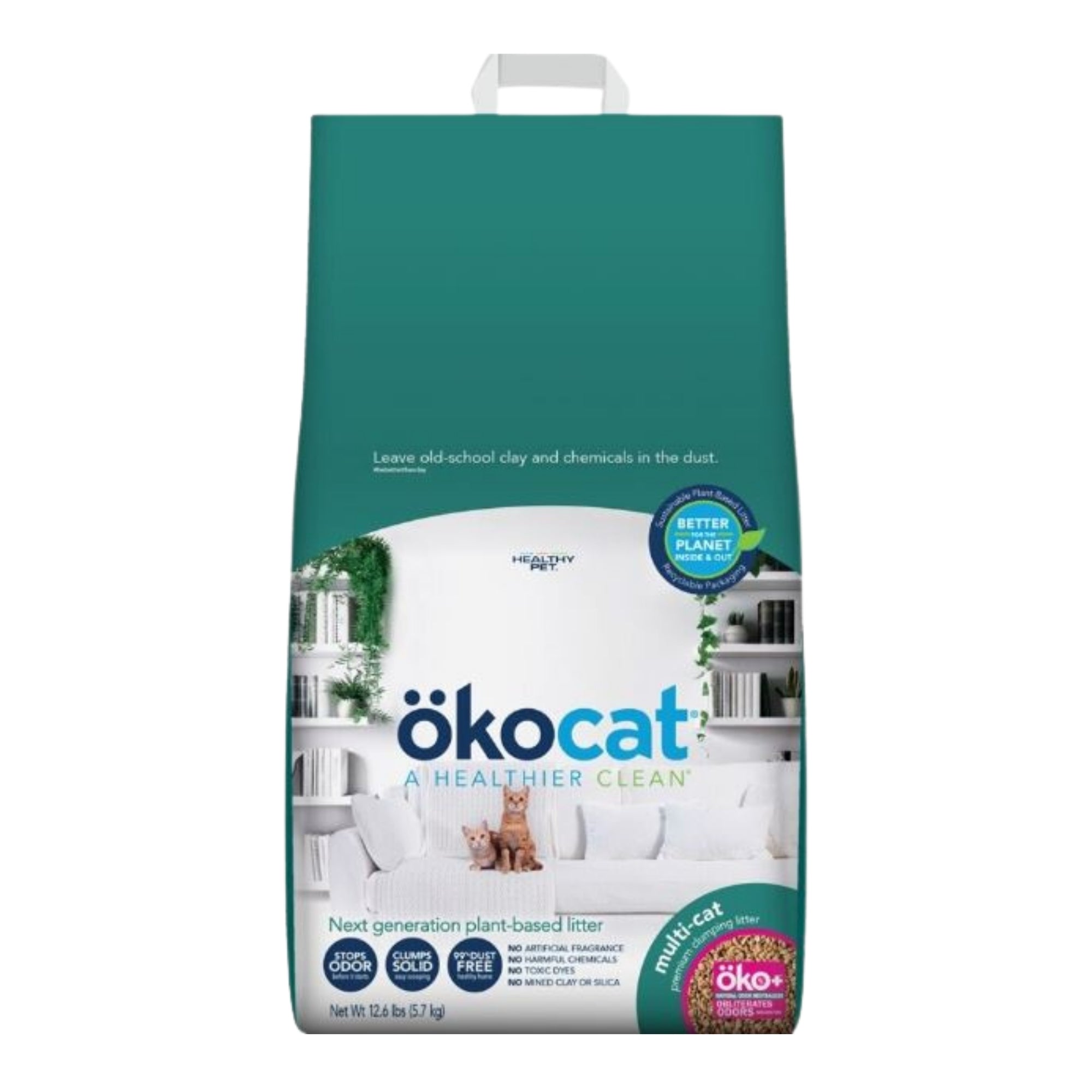 Okocat Multi-Cat Premium Clumping Litter  12.6 Lb