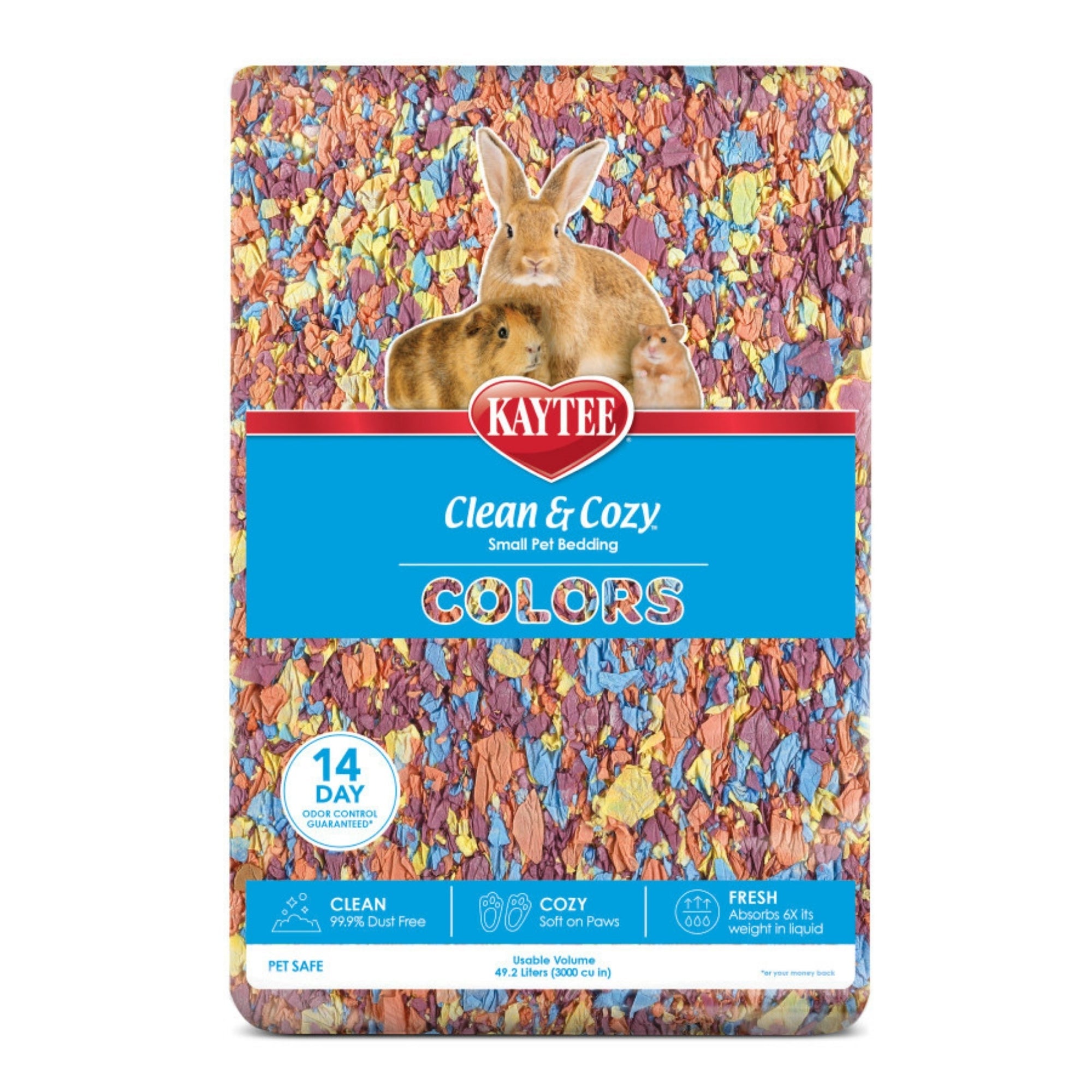 Kaytee Clean  Cozy Colors Bedding Kaleidoscope, 1ea/49.2 l