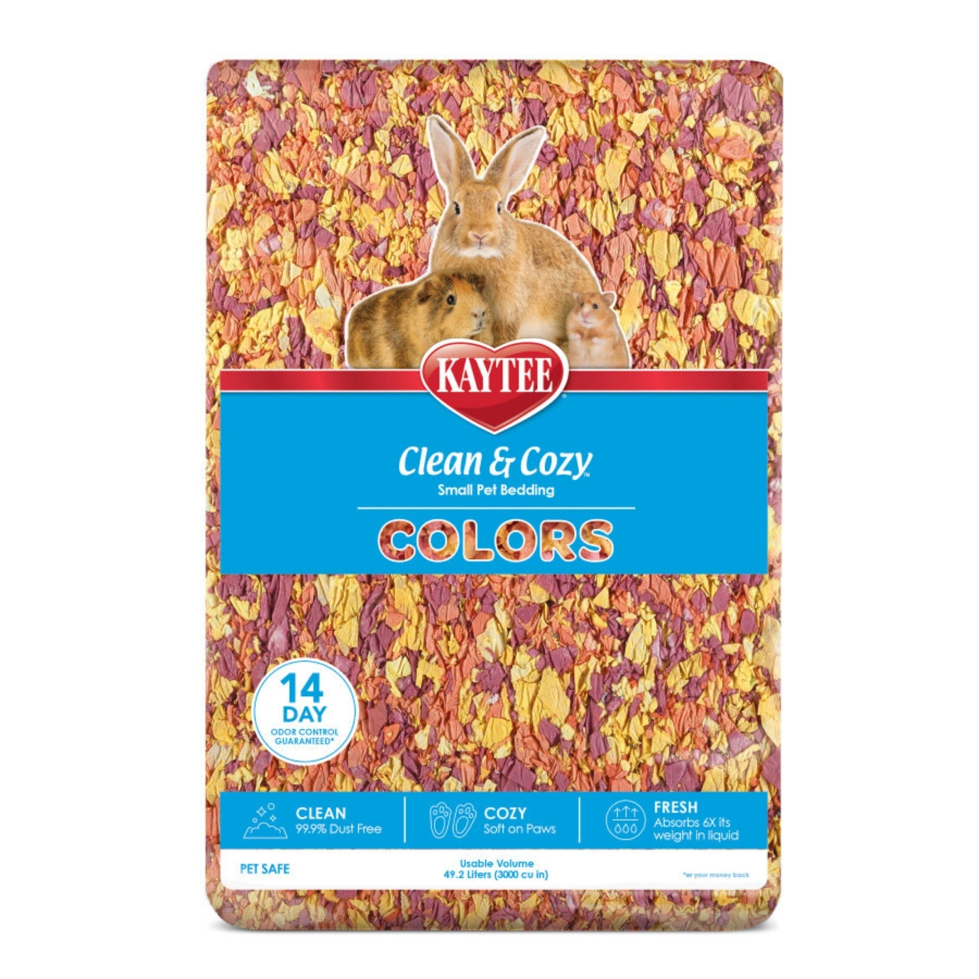 Kaytee Clean  Cozy Colors Bedding Sunset, 1ea/49.2 l