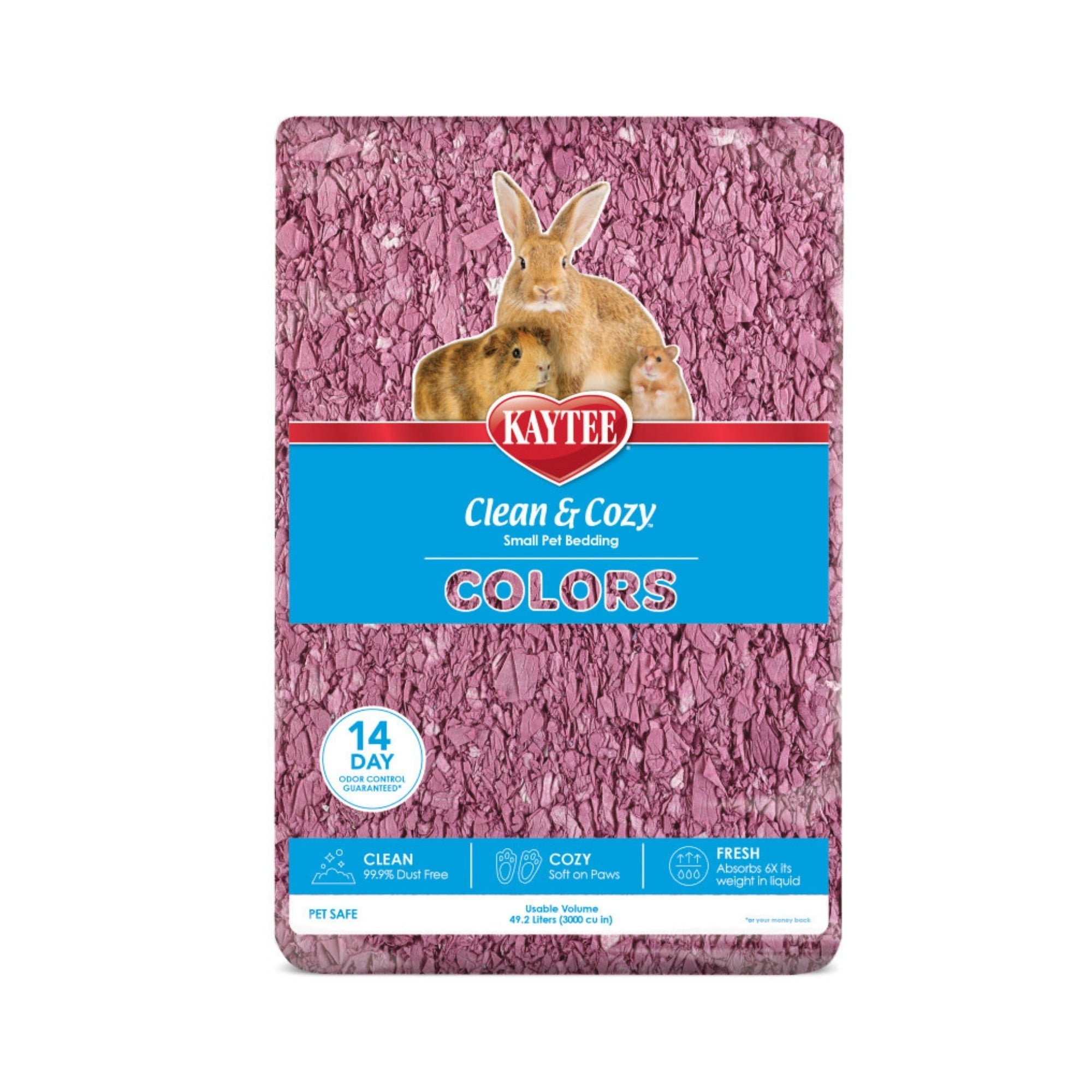 Kaytee Clean  Cozy Colors Bedding Plum, 1ea/49.2 l