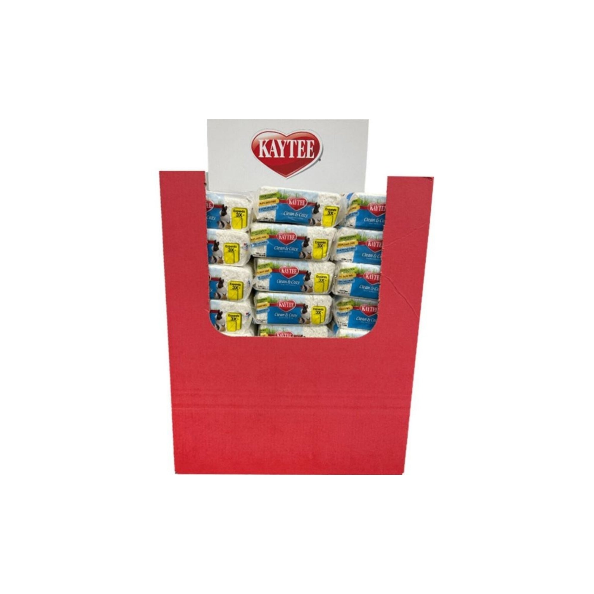 Kaytee Clean & Cozy 1/4 Gaylord Display White 24.6L-27Pc