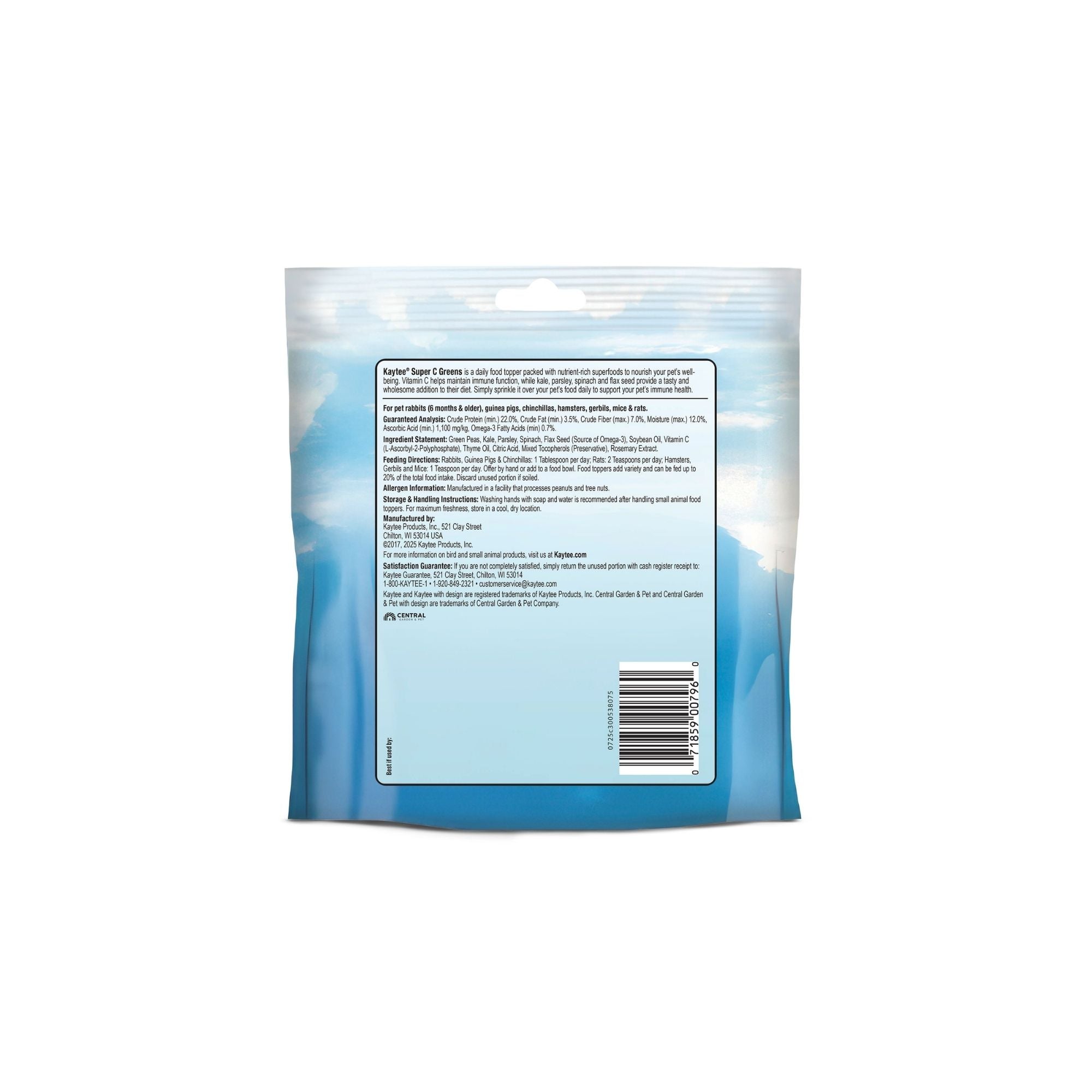 Kaytee Super C Greens 6ea/2.75oz.