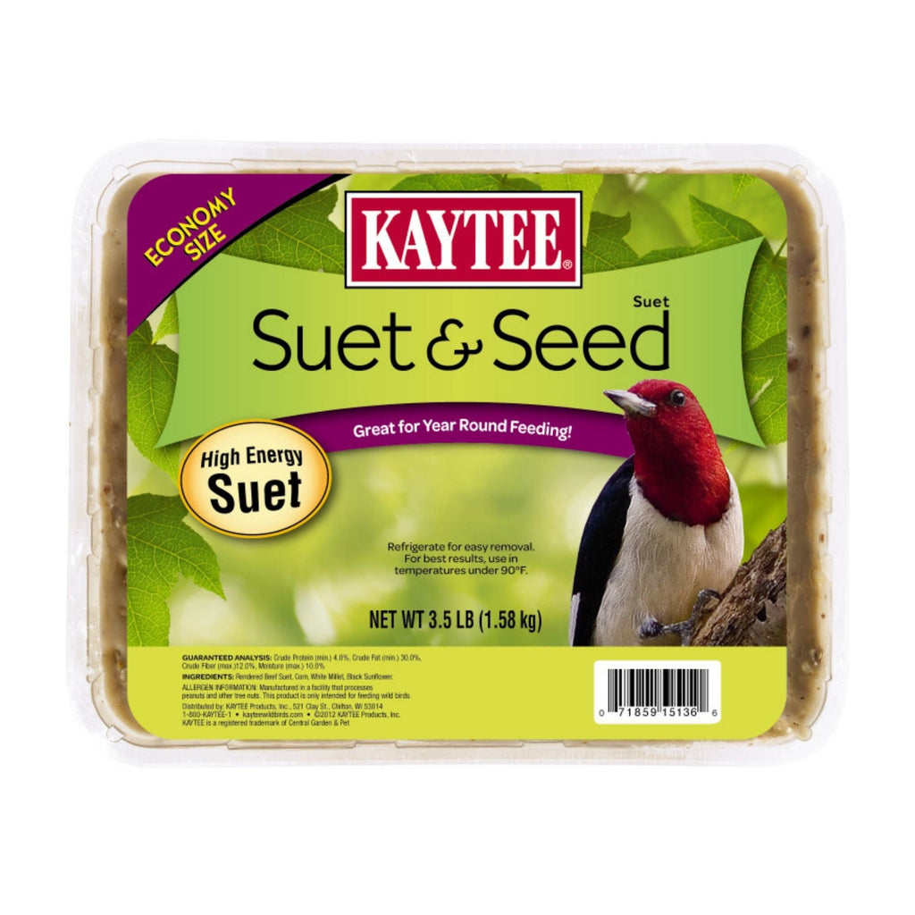 Kaytee Suet & Seed, High Energy Suet Cake Economy Size 1ea/3.5 lb