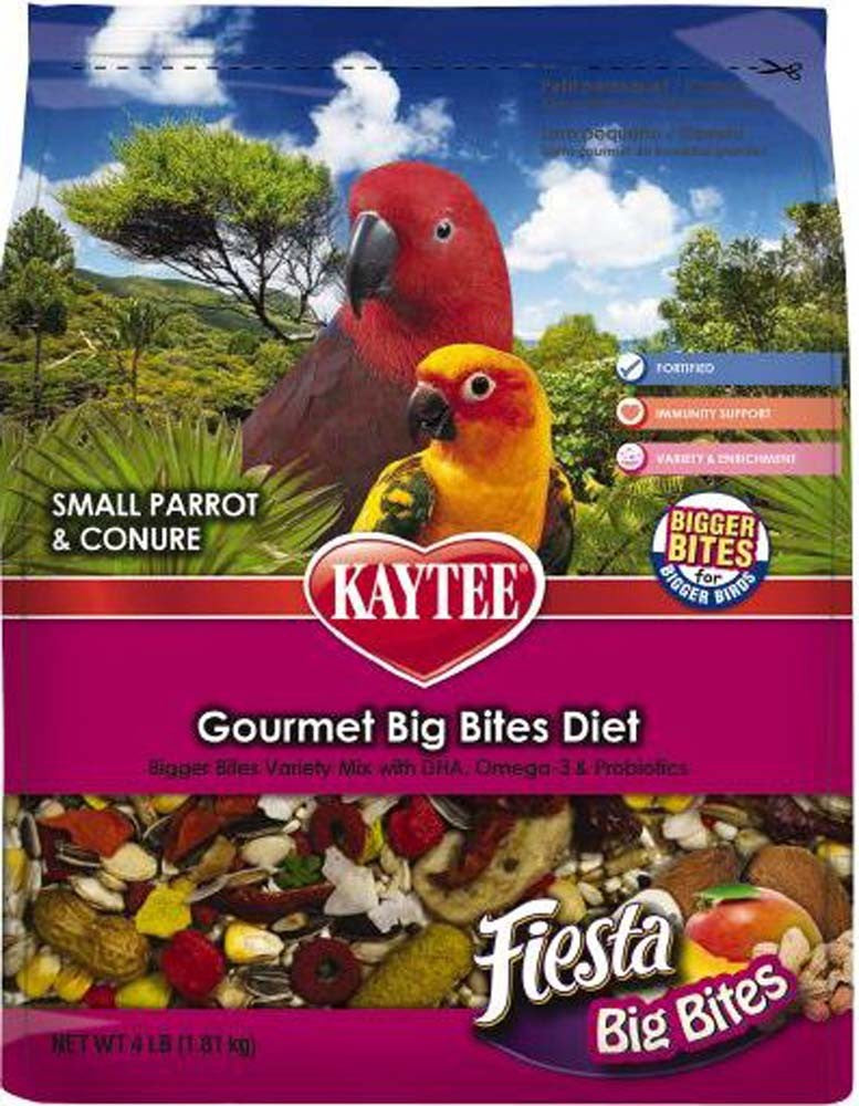Kaytee Fiesta Big Bites Small Parrot  Conure Food 1ea/4 lb