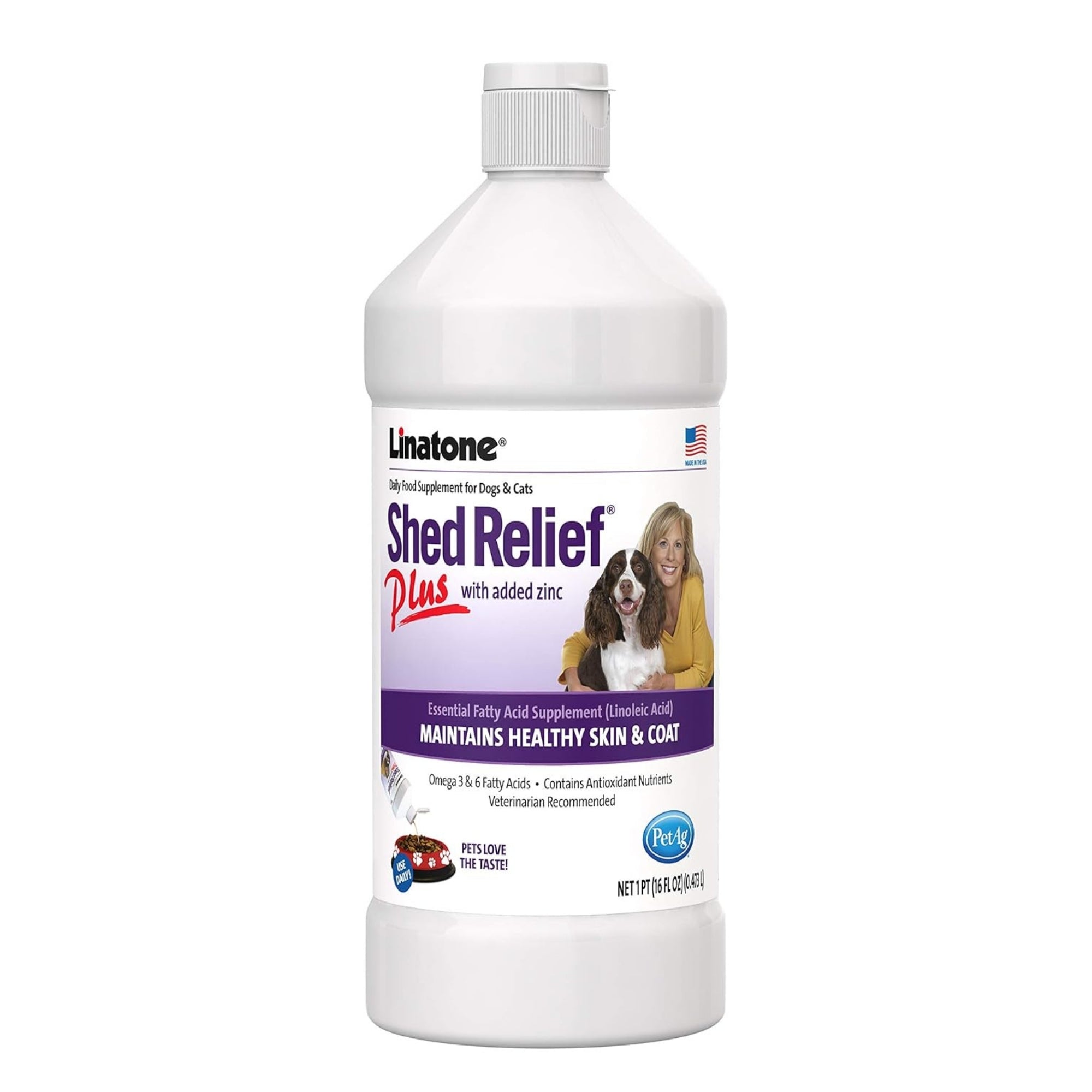 Lambert Kay Linatone Shed Relief Plus for Dogs & Cats 1ea/16 oz