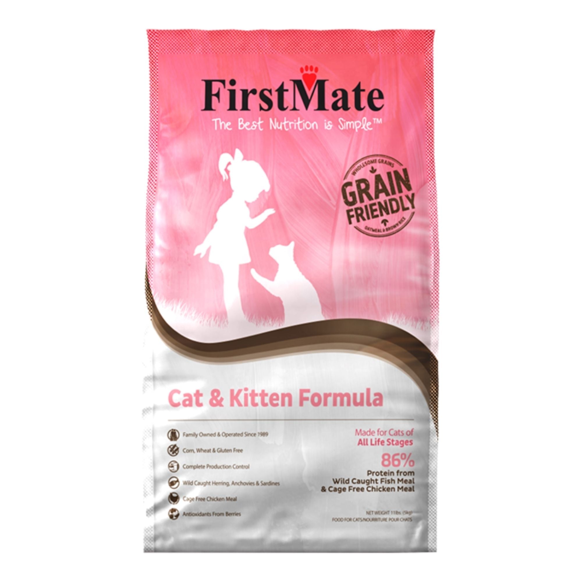 Firstmate Cat Grain Friendly Cat & Kitten 11Lbs