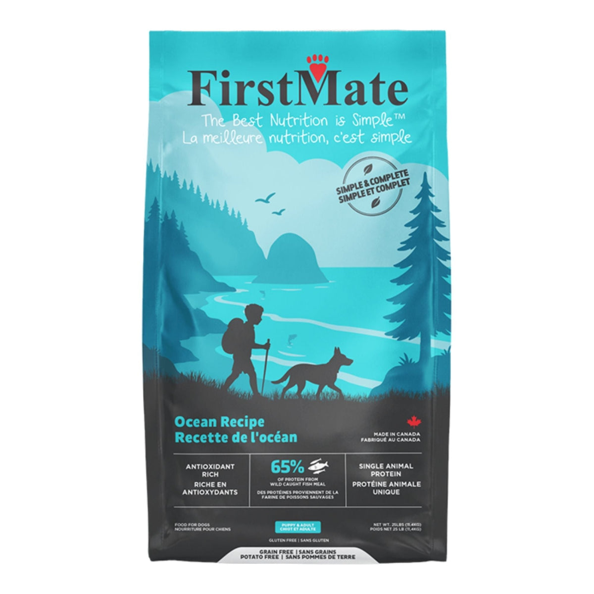 Firstmate Dog Simple & Complete Ocean Recipe Fish 25 Lbs
