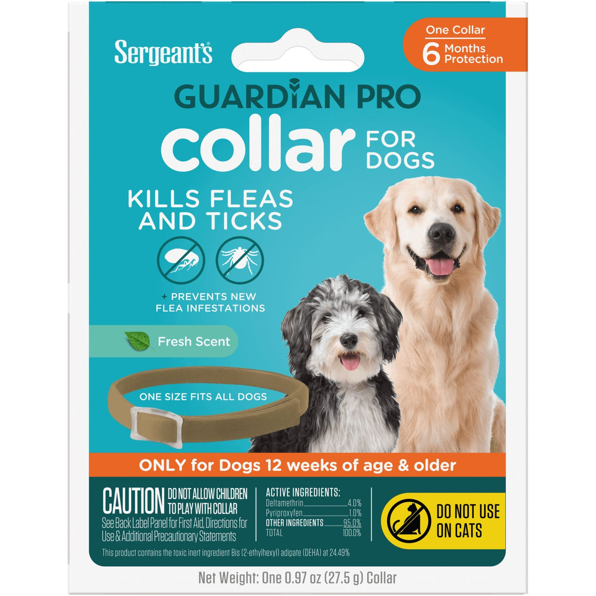 Sergeant's Guardian Pro Flea & Tick Collar Dog 1 ct