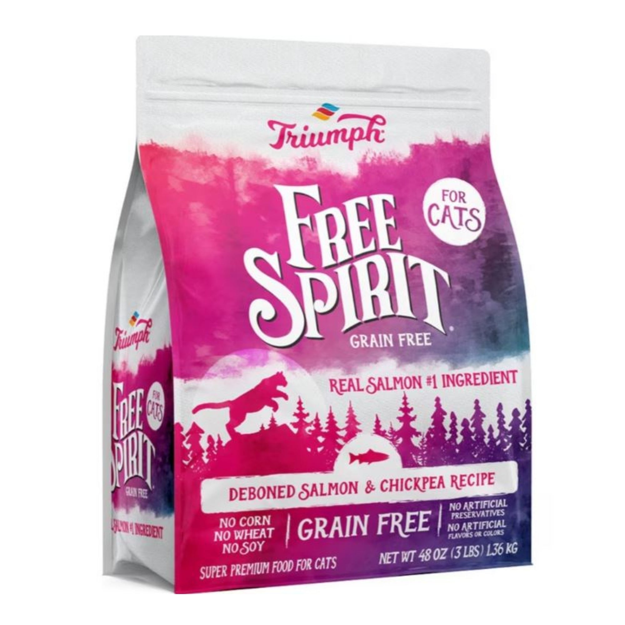 Free Spirit Cat Food Salmon/Chickpea 3 Lb