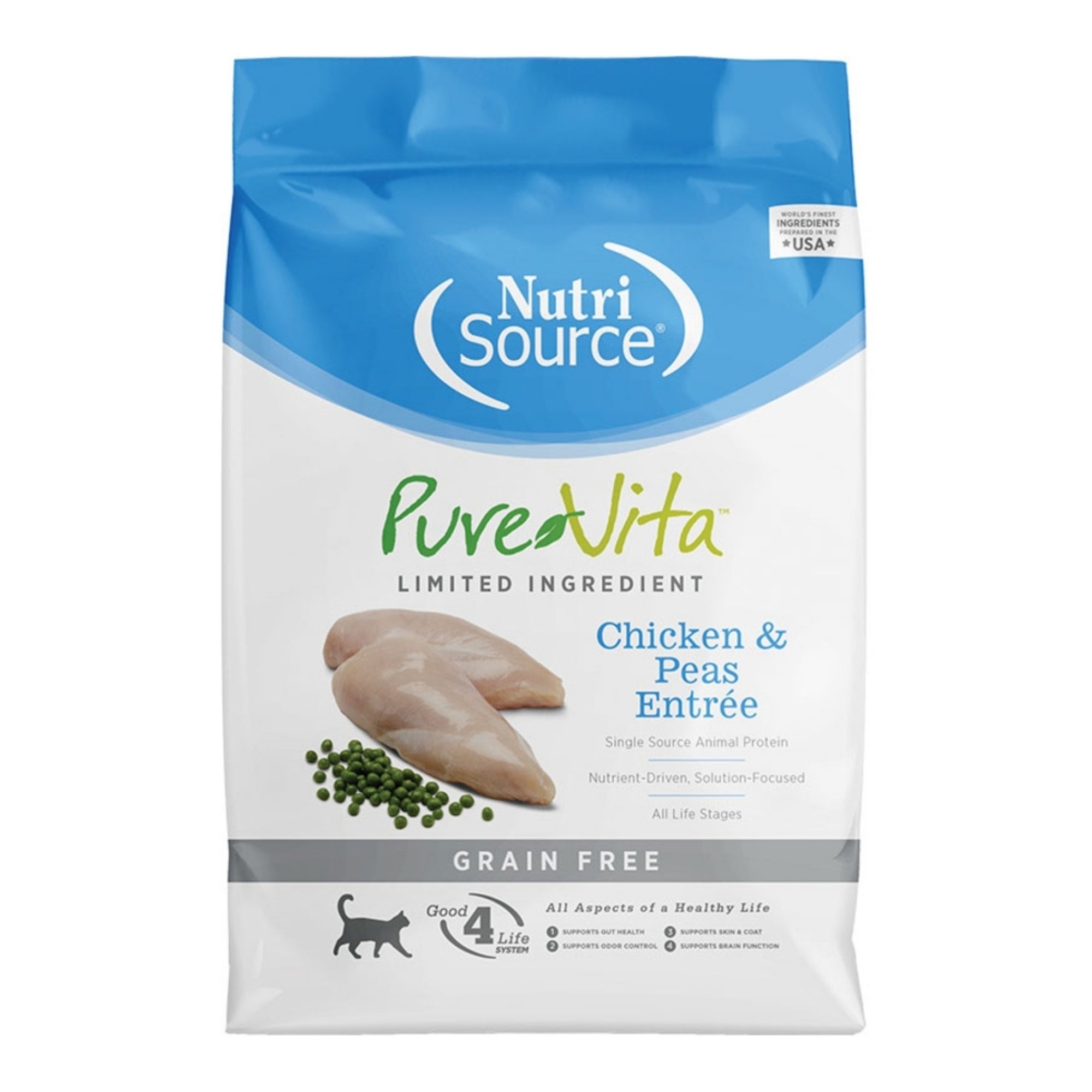 Pure Vita Cat Grain Gree Chicken 6.6Lb