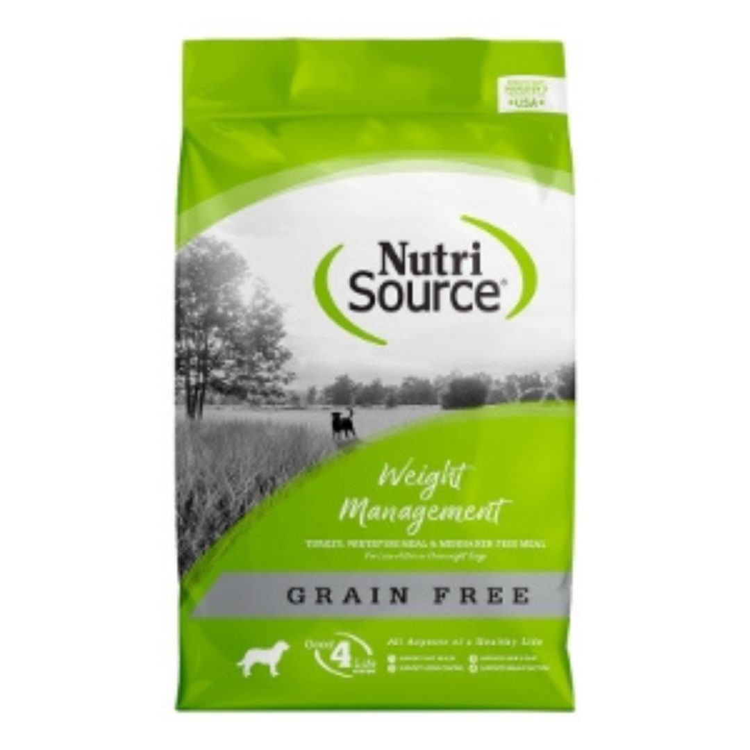 NutriSource Weight Management Grain Free Dry Dog Food Turkey 4lb