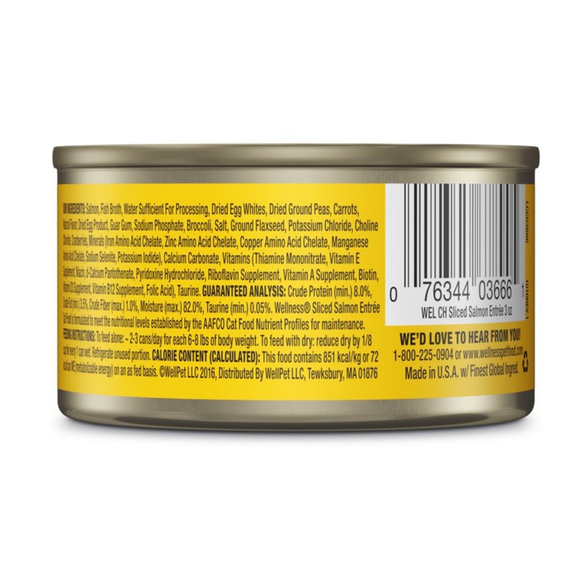 Wellness Cat Complete Health Sliced Salmon Entrée 3oz. (Case of 24)