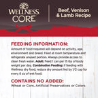 Wellness Dog Core Beef Venison Lamb Recipe 12.5oz.  (Case of 12)