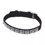 Coastal Nylon Jeweled Collar Black 3/8X10In