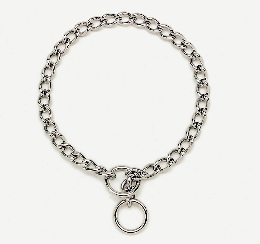 Titan Chain Training Dog Collar X-Heavy Nickel, Chrome 1ea/4 Mm X 20 in