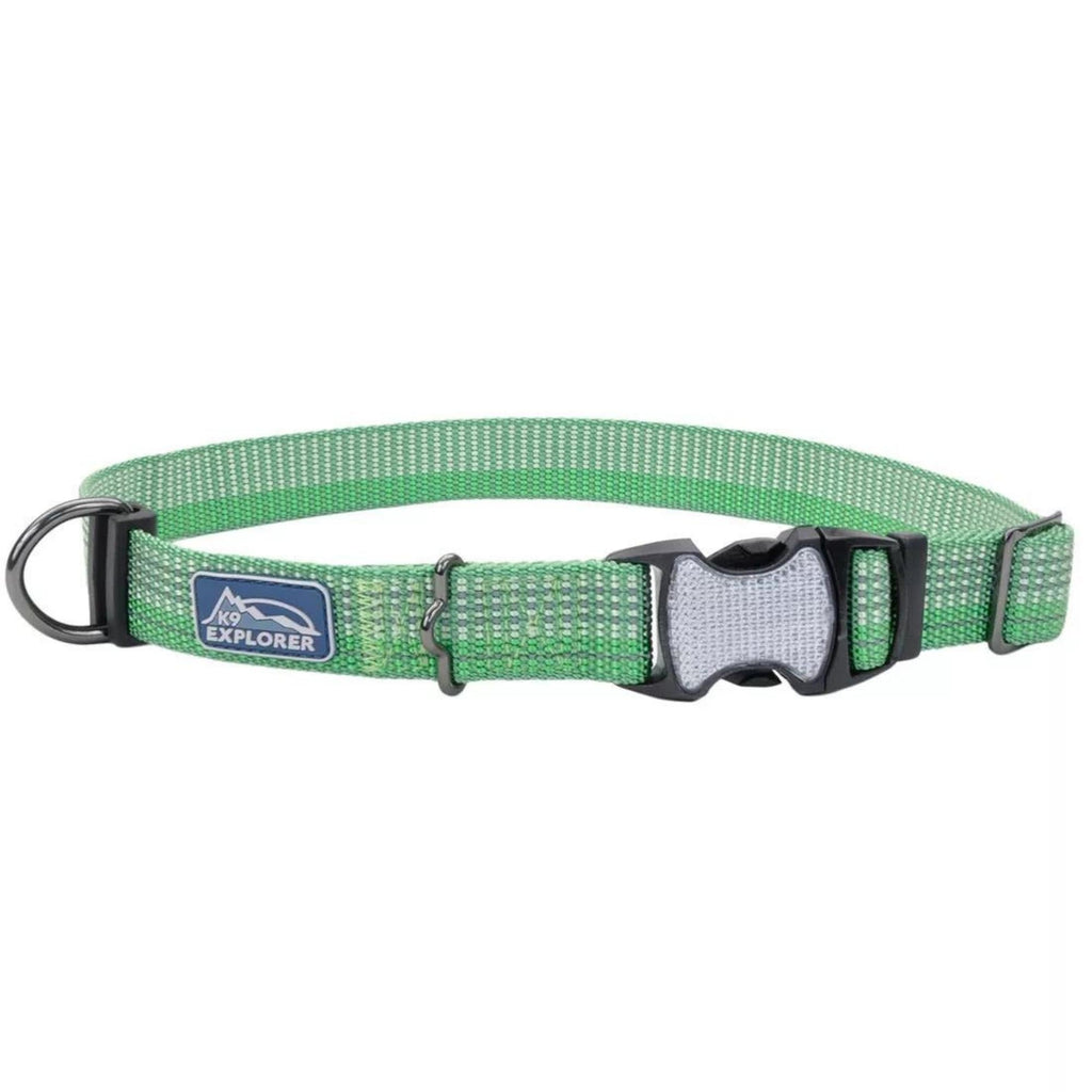 K9 Explorer Brights Reflective Adjustable Dog Collar Meadow Small 5/8"x 10"-14" Default Title