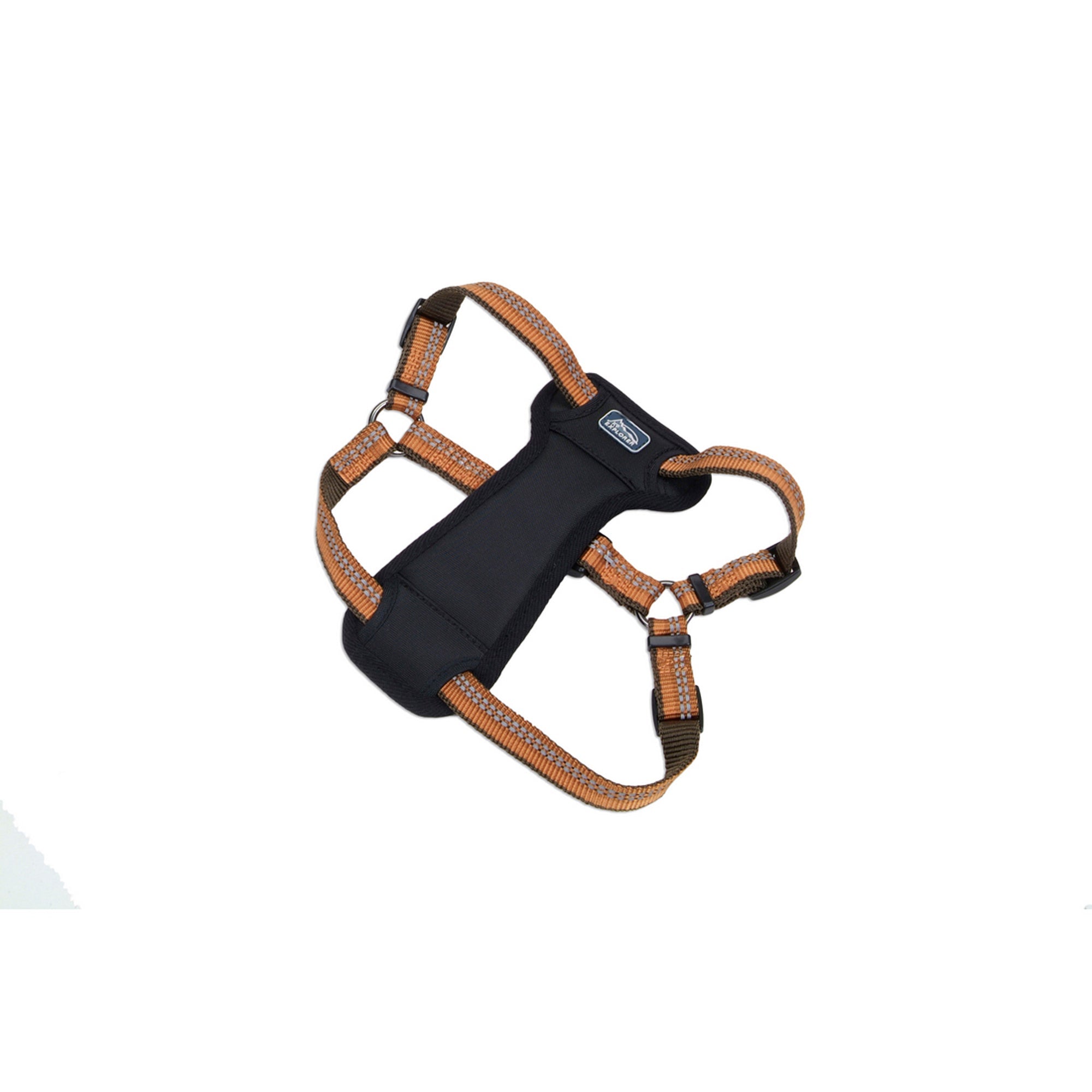Coastal Products K9 Explorer Reflective Adjustable Padded Dog Harness Campfire Orange
