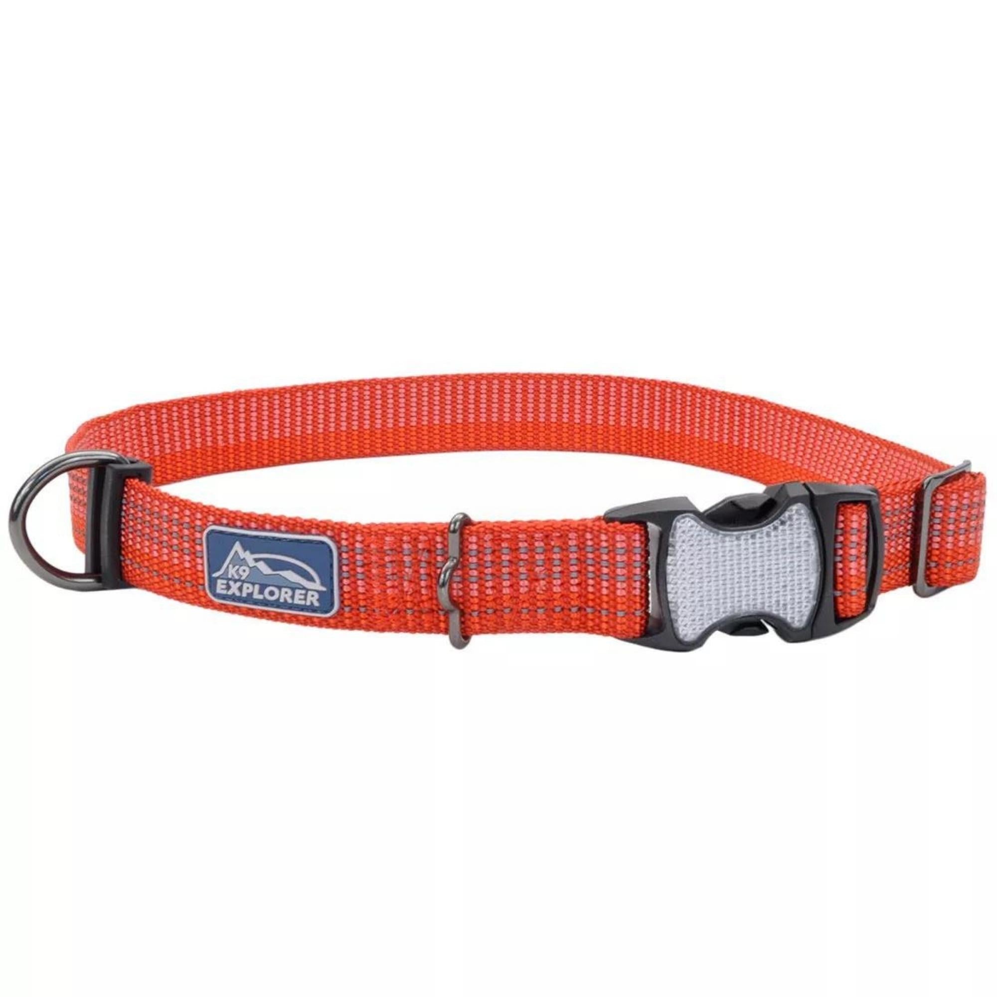 K9 Explorer Brights Reflective Adjustable Dog Collar Canyon Medium 1"x 12"-18" Default Title