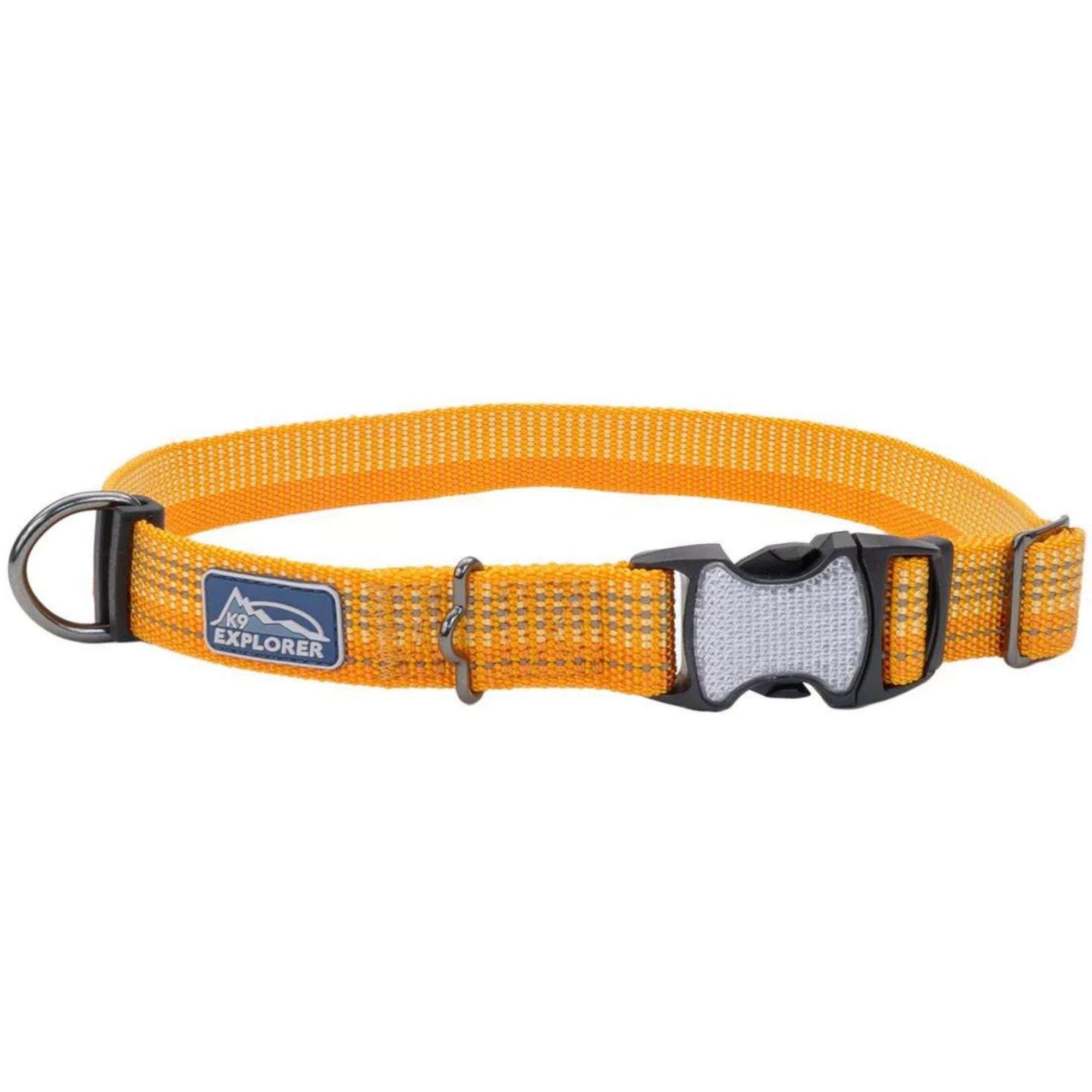 K9 Explorer Brights Reflective Adjustable Dog Collar Desert Medium 1"x 12"-18" Default Title