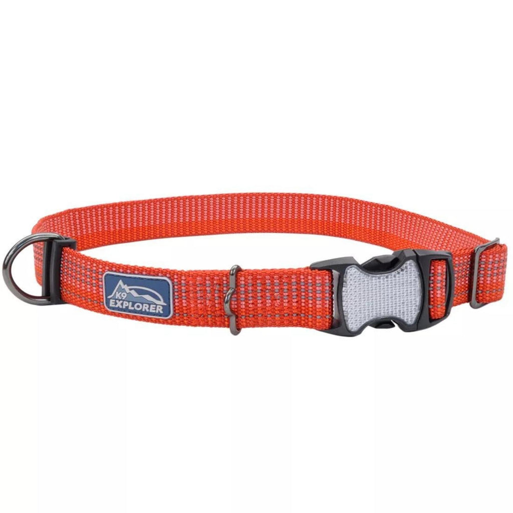K9 Explorer Brights Reflective Adjustable Dog Collar Canyon Large 1"x 18"-26" Default Title