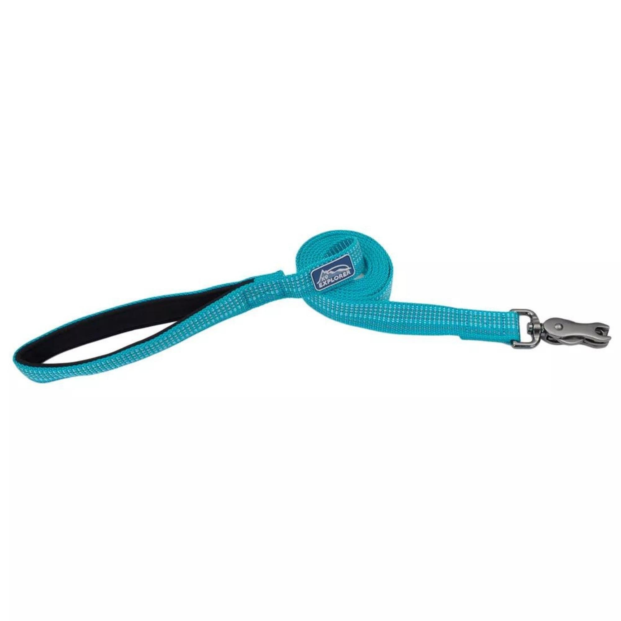 K9 Explorer Brights Reflective Dog Leash Ocean Medium/Large 1"x 6' Default Title