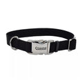 Coastal Adjustable Nylon Collar With Coastal Titan Metal Buckle Black 5/8X14In