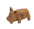 Coastal Rascals Latex Toy Pig Brown 6.25In