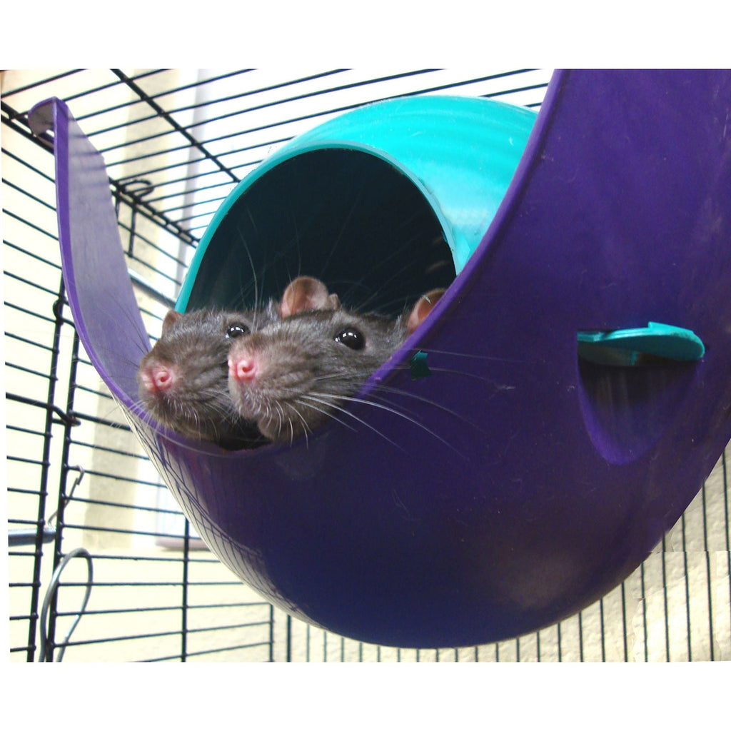Lixit Critter Space Pod Small Animal House Purple/Blue 1ea/LG