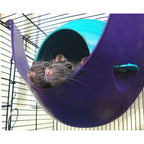 Lixit Critter Space Pod Small Animal House Purple/Blue 1ea/LG