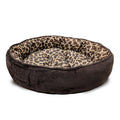 Ethical Pet Sleep Zone Cheetah Round Napper 20? Chocolate