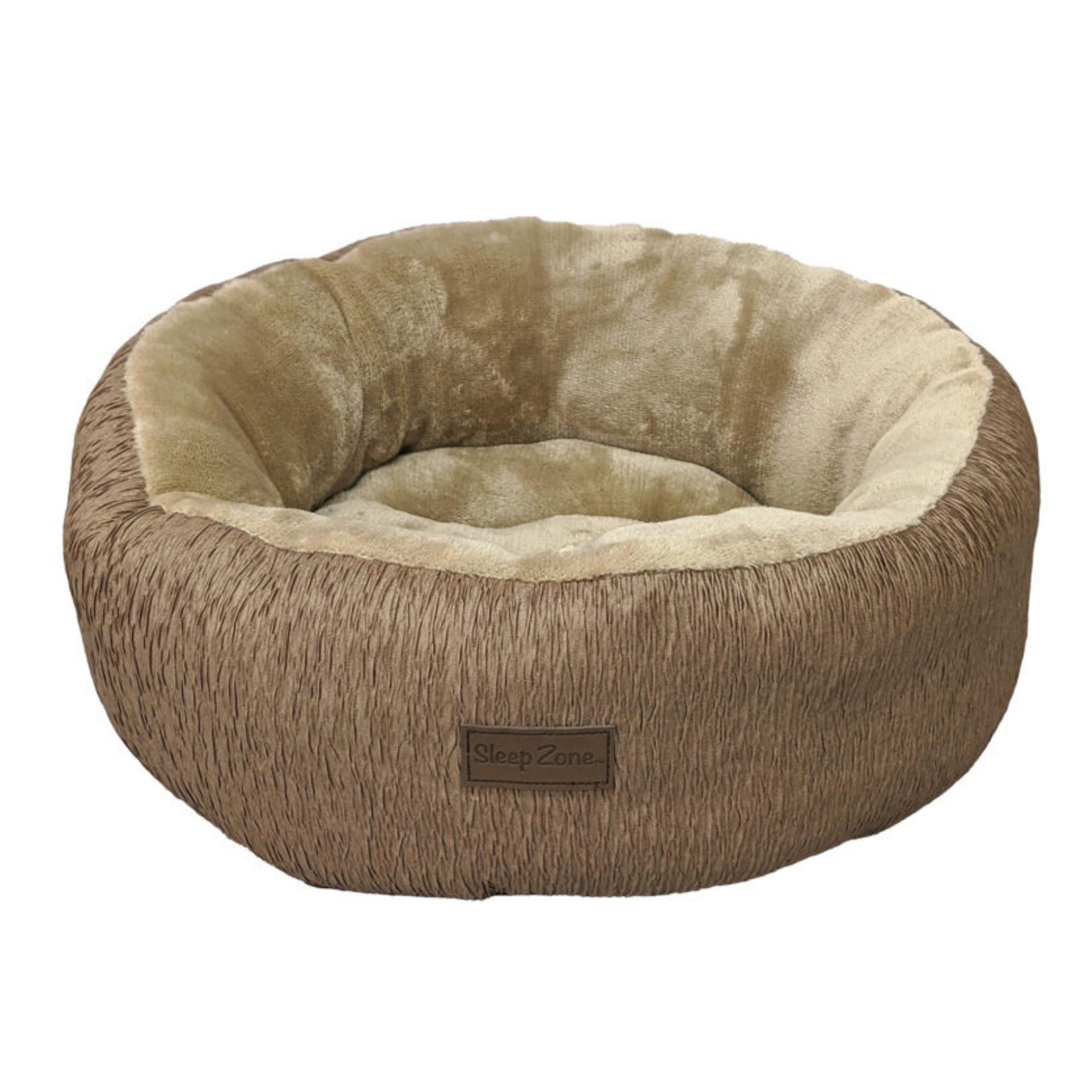 Ethical Pet Sleep Zone Wood Grain Round 18? Taupe