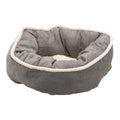 Ethical Pet Sleep Zone Shearling Oval Cuddler 18? Deep Gray