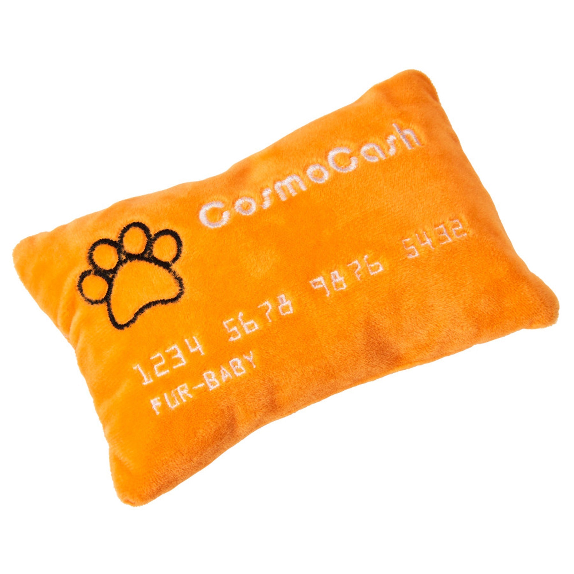 Ethical Products Cosmo Credit Card Plush Dog Toy 6 in Assorted