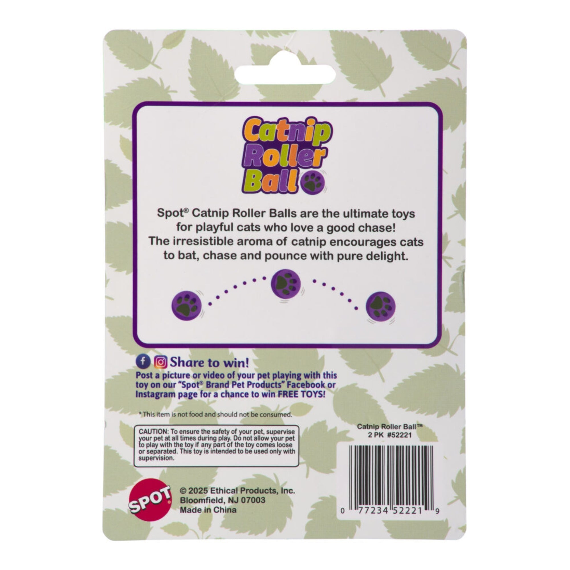 Spot Catnip Roller Ball 2 Pack