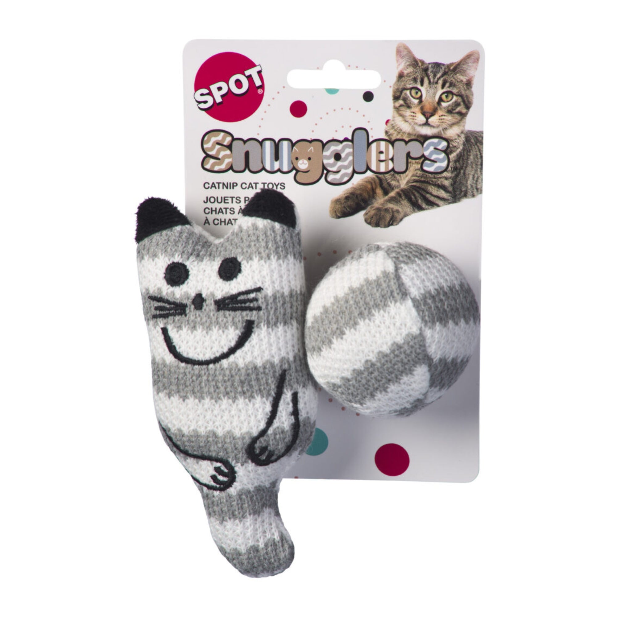 Spot Snugglers Cat & Ball 2 Pack Assorted