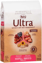 Nutro Products Ultra High Protein Small Breed Adult Dry Dog Food Trio of Proteins from Chicken, Lamb, and Salmon 8lb